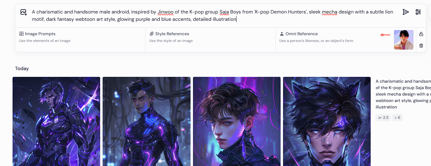 Step 2: Midjourney에서 초기 컨셉