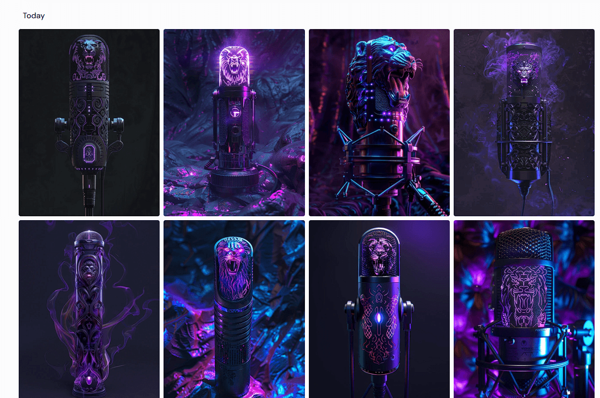 Step 5: 사이버펑크 마이크 디자인