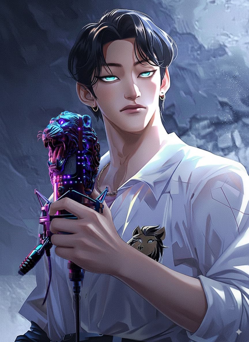 Step 8: 최종 키프레임 - 마이크 든 모습