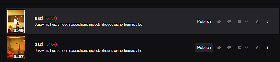 Step 6: Suno 음악 생성